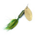 Vintage  Yakima Bait Worden’s Original Rooster Tail, 1/8oz Gold / Green spinning lure #11096