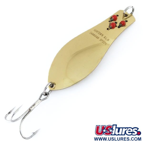 Vintage   Herter's Canadian Spoon, 1/3oz Gold fishing spoon #11100