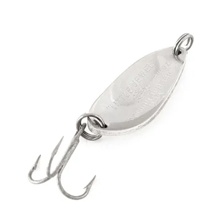 Vintage Luhr Jensen Little Jewel, 3/16oz Nickel fishing spoon #11132
