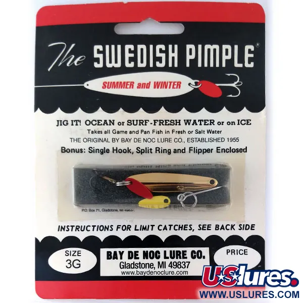 Bay de Noc Swedish pimple 3G