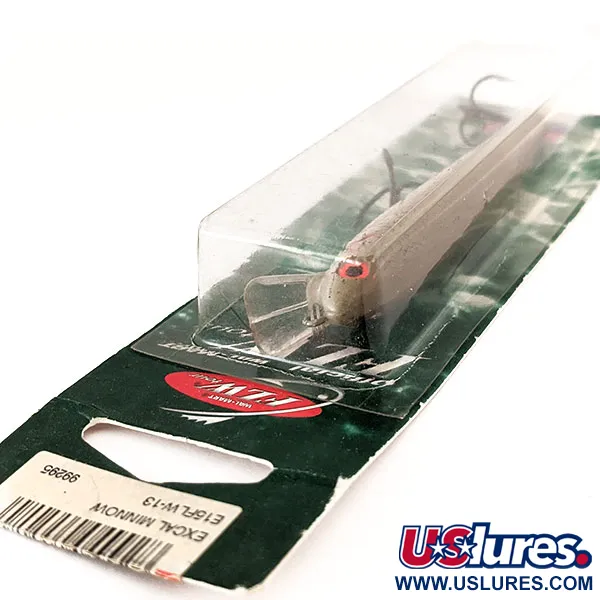 Rebel Floating Ghost Minnow Excallibur Hooks, 1/4oz Ghost  fishing lure #11155