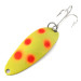  Seneca Little Cleo (Hula Girl) UV, 1/3oz Yellow / Red / Nickel fishing spoon #11156