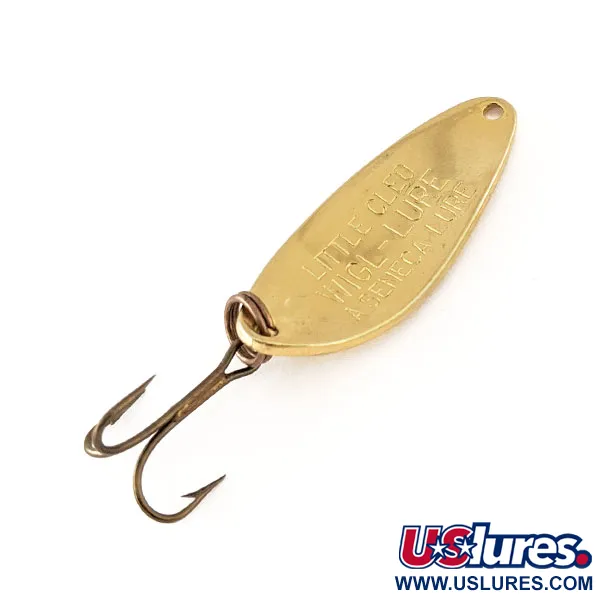 Vintage  Seneca Little Cleo, 1/4oz Gold fishing spoon #11166
