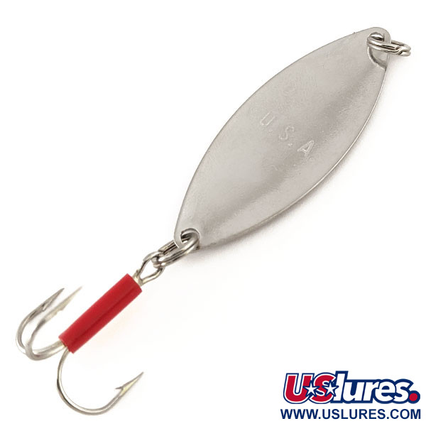 Vintage   Mepps Spoon 2, 1/3oz Nickel / Red fishing spoon #11168
