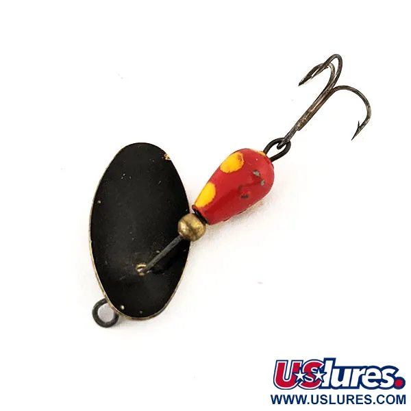 Vintage   Panther Martin 2, 3/32oz Black / Red / Yellow spinning lure #11175