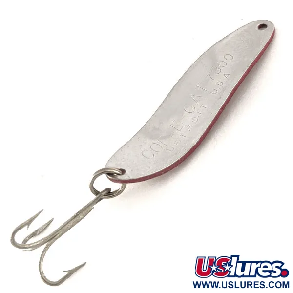 Vintage  Eppinger Dardevle Cop-E-Cat 7300, 1/3oz Red / White / Nickel fishing spoon #11176