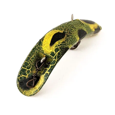 Vintage Yakima Bait FlatFish F7, 1/8oz Frog spinning lure #11178