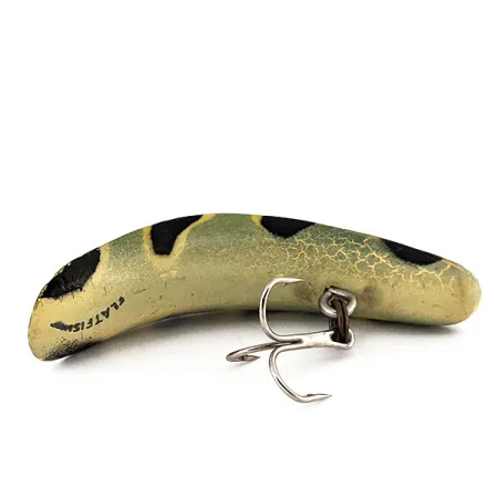 Vintage Yakima Bait FlatFish F7, 1/8oz Frog spinning lure #11178