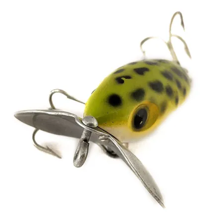 Vintage Fred Arbogast Jitterbug, 1/4oz Frog fishing lure #11180