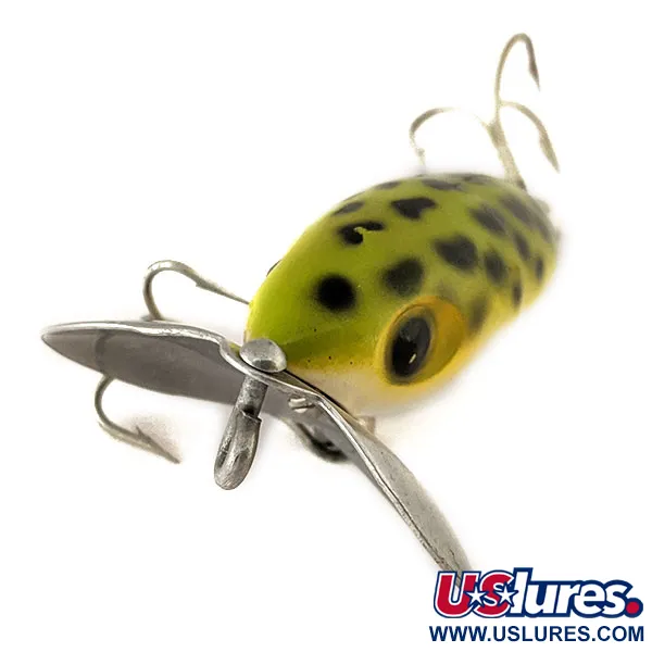 Vintage   Fred Arbogast Jitterbug, 1/4oz Frog fishing lure #11180
