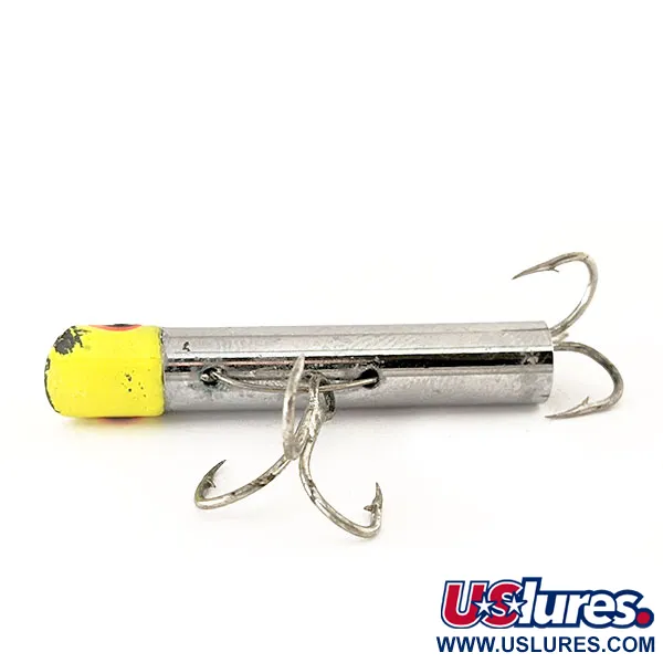 Vintage   Sea Striker Got-Cha Gotcha G1002 Series, 1/2oz Nickel / Yellow fishing spoon #11184