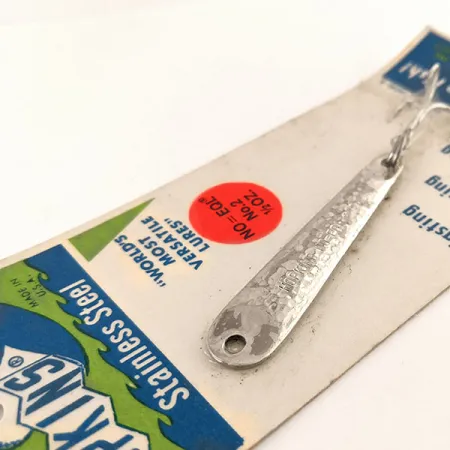 Hopkins No=Eql Jig Lure, 1/2oz Hammered Nickel fishing spoon #11193