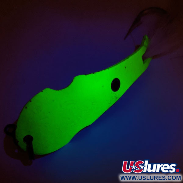   Panther Martin Zig Zag con Penna UV, 3/5oz Chartreuse fishing spoon #11203