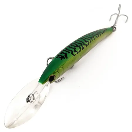 Vintage FishHouse USA FishHouse Crystal Minnow Deep Diver, 1oz Crystal Fire Tiger fishing lure #11209
