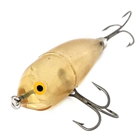 Vintage Wood's Lures Wood's Spot Tail Floater, 1/4oz Transparent fishing lure #11215