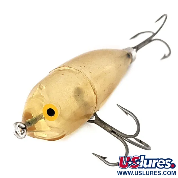 Vintage Wood's Lures Wood's Spot Tail Floater, 1/4oz Transparent fishing lure #11215