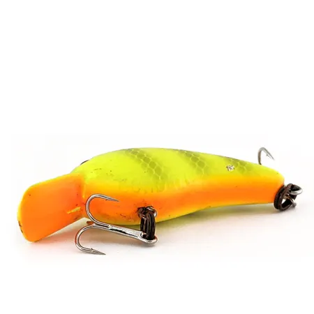 Vintage Cotton Cordell Big O, 1/8oz Yellow fishing lure #11219
