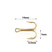   Treble Hook Eagle Claw #10 3926 M,  Gold fishing #11222