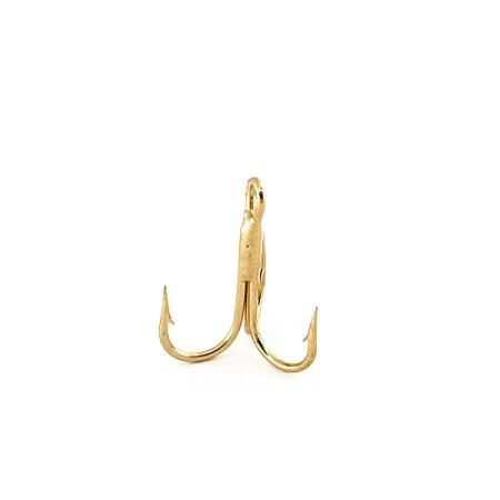 Treble Hook Eagle Claw #10 3926 M, Gold fishing #12730