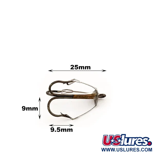 Treble Hook Eagle Claw Weedless #6 L2879 WM, Gold / Black fishing #12290