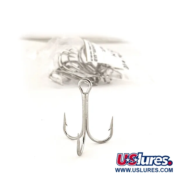 Treble Hook Eagle Claw #1/0 L975 M, Nickel fishing #12287