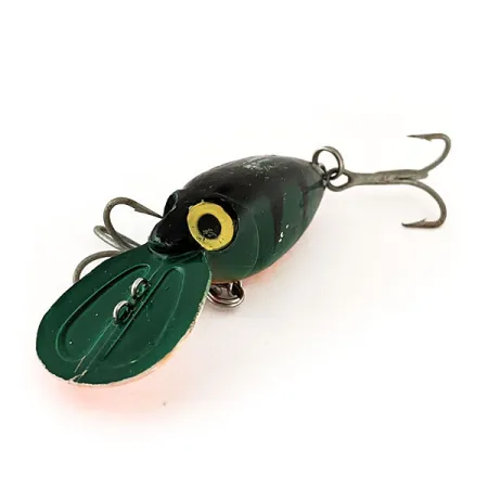 Vintage The Producers Willy's Worm UV, 1/4oz Green / Orange fishing lure #11232