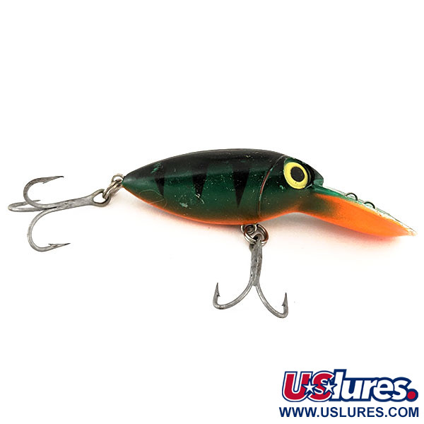 Vintage The Producers Willy's Worm UV, 1/4oz Green / Orange fishing lure  #11232