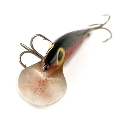 Vintage Storm Thin Fin Shiner Minnow, 1/4oz Red / Gray fishing lure #11233