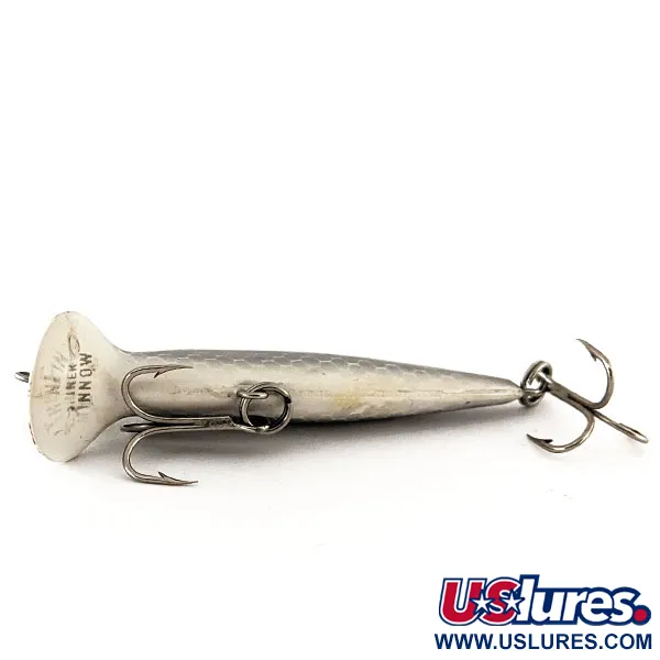 Vintage Storm Thin Fin Shiner Minnow, 1/8oz Silver fishing lure #11234