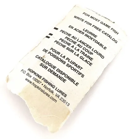 Hopkins Shorty S1 Jig Lure, 1/3oz Hammered Nickel fishing spoon #11241