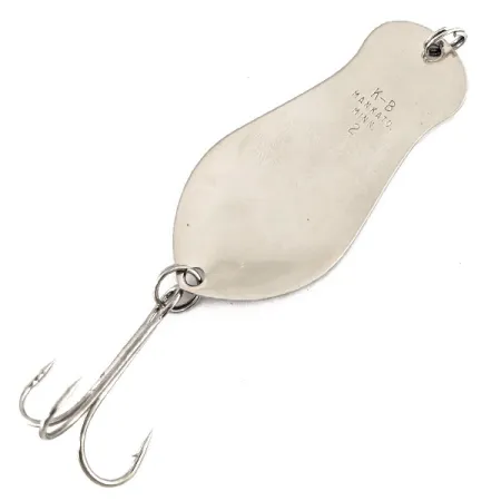 Vintage K-B Bait K-B Spoon , 1/2oz Nickel fishing spoon #11251
