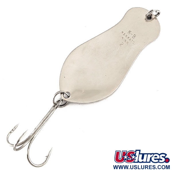 Vintage  K-B Bait K-B Spoon , 1/2oz Nickel fishing spoon #11251