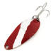 Vintage  Seneca Little Cleo, 1/4oz Red / White / Nickel fishing spoon #11262