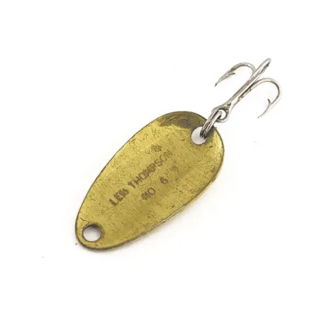 Vintage Len Thompson #6, 1/8oz Five of Diamonds fishing spoon #11269