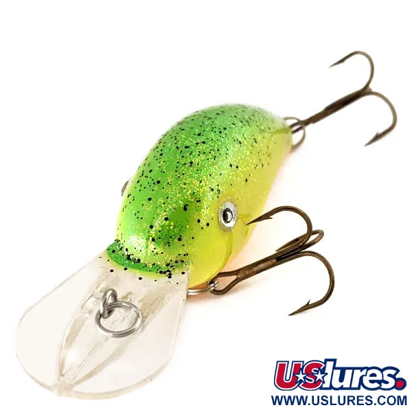 Vintage   Strike King 4XD, 1/3oz Chartreuse fishing lure #11271