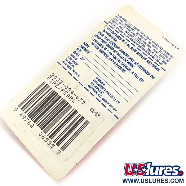   Luhr Jensen Pro Trout 4 UV, 1/4oz Fire Pearl spinning lure #11276