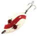 Vintage  Hofschneider Red Eye Wiggler, 1oz White / Red fishing spoon #11277