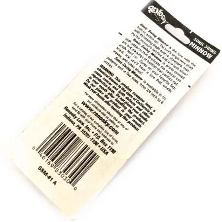 Renosky Lures Renosky Sonic Swing Minnow 1, 3/32oz Nickel / Rainbow Trout spinning lure #11294