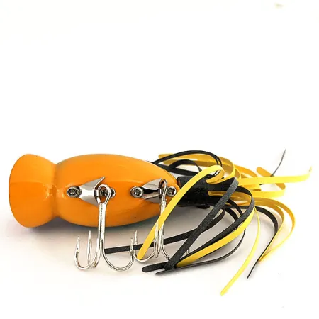 Fred Arbogast Hula Popper, 1/3oz Tiger fishing lure #11302