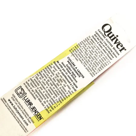 Luhr Jensen Quiver, 1 1/3oz Silver / Orange Stripe fishing spoon #11306