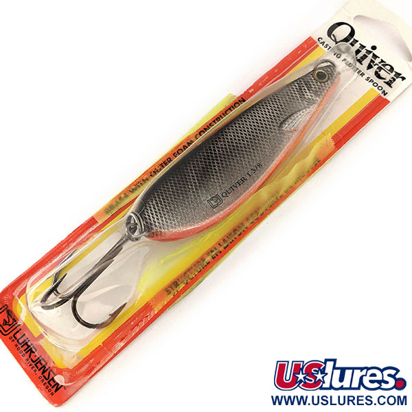  Luhr Jensen Quiver, 1 1/3oz Silver / Orange Stripe fishing lure #11306