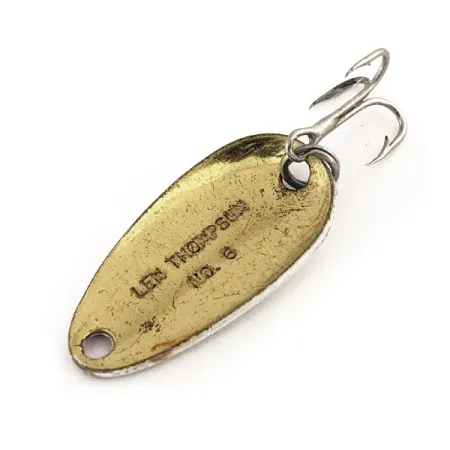 Vintage Len Thompson #6, 1/8oz fishing spoon #11312