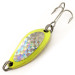 Vintage  Luhr Jensen Little Jewel UV, 3/16oz Yellow fishing spoon #11314
