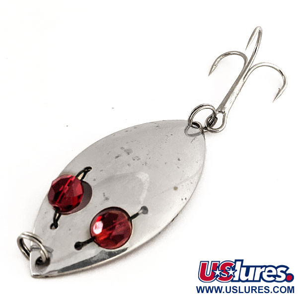 Vintage  Eppinger Red Eye junior, 1/2oz Nickel / Red fishing spoon #11322