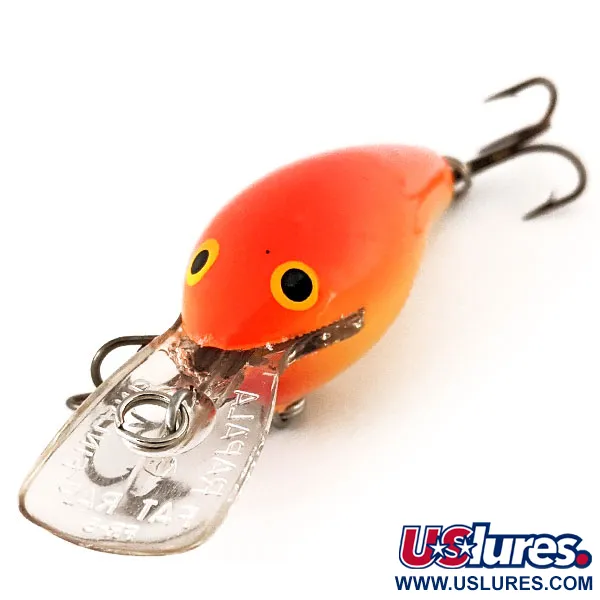 Vintage Rapala Fat Rap FR 5, 1/3oz Orange fishing lure #11326
