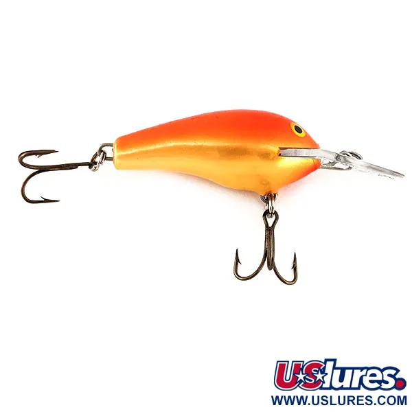 Vintage Rapala Fat Rap FR 5, 1/3oz Orange fishing lure #11326