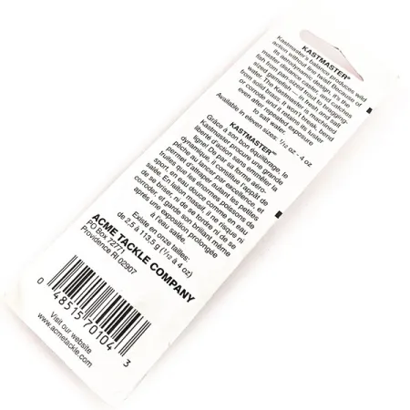 Acme Kastmaster Kit 7g (1/4 oz), 1/4oz Gold / Nickel / Nickel / Blue fishing spoon #11327