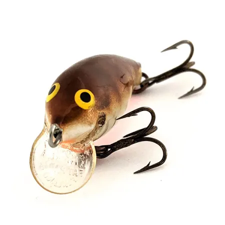 Vintage Rapala Mini Fat Rap 30, 1/8oz Brown Tiger fishing lure #11328