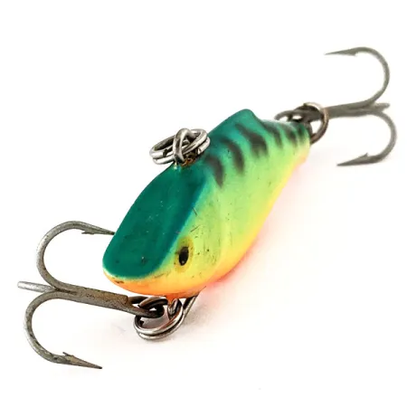 Vintage Rapala Rattl'n RAP, 3/16oz Fire Tiger fishing lure #11329
