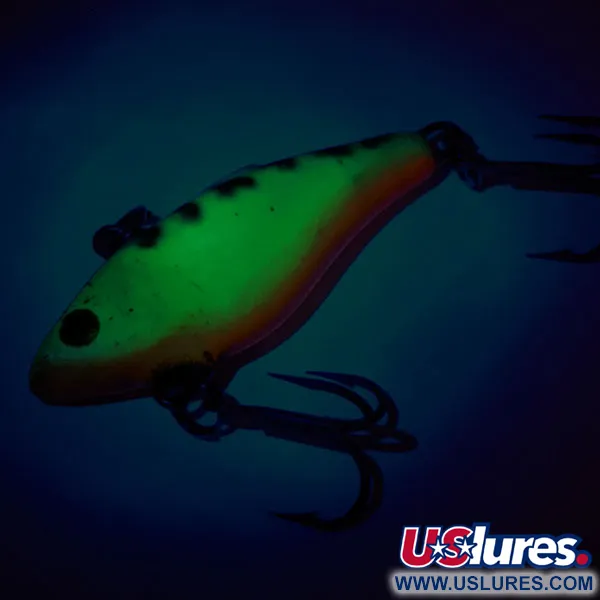 Vintage Rapala Rattl'n RAP, 3/16oz Fire Tiger fishing lure #11329